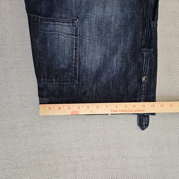 Rocawear Baggy Jean Shorts Men's Size 38 Flap Pockets Y2k Hip Hop Original Fit - Picture 10 of 15